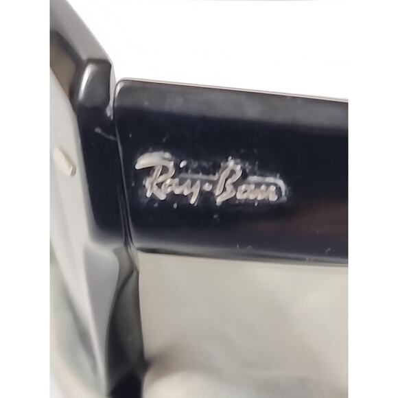 Ray Ban ROUNDABOUT Black RB2192 901/31 47□22 145 3N Sunglasses Italy w/RB Cloth - Picture 7 of 8